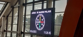 Športski Centar Bazeni Poljud- LED Display semafor, Split, Hrvatska